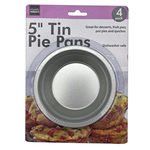 4 Pack 5" Tin Pie Pans