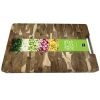 Acacia Wood End Grain Kitchen Chopping Block Cutting Board with Metal Handle
