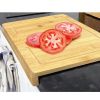 Bamboo Cutting Board with Counter Edge Grip