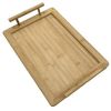 Bamboo Serving Board Tray with Handles