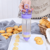 1pc Cookie Press; Clear Cookie Press Gun Kit; Multifunctional Cake Piping Gun; Cookie Press For Baking With Discs And Nozzles; Cookie Gun Press