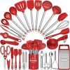 Kitchen Utensils Set- Umite Chef 34 PCs Cooking Utensils with Grater, Spoon Spatula, Heat Resistant Food Grade Silicone