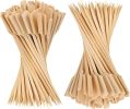 Bamboo Skewers 8 Inch, 200 PCS Cocktail Skewers for Appetizers, BBQ, Fruit Kabobs, Sandwich, Drink