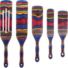 Spurtle Set, Wooden Utensils for Cooking, Kitchen Utensils Set, Pakkawood Kitchen Cooking Utensils Set