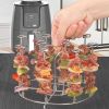 Skewers for Grilling Metal Kabob Skewer Air Fryer Stand Compatible 6QT Air Fryers for Grilling Home Kitchen Kabobs Appetiser, Fruit, Party