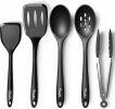 Silicone Cooking Utensils Set, Heat Resistant and large Non Stick Spatulas & Spoons for Kitchen, Ideal BPA Free Kitchen Turners for Frying, Mixing
