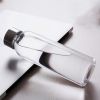 Glass Water Bottles,16oz Glass Drinking Bottle With Leakproof Stainless Steel Cap,Reusable Juice Bottles Beverage Drinkware