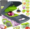 Pro-Series 16-in-1 Vegetable Chopper, Dewpeton Mandoline Slicer, Veggie Chopper, Food Chopper with Container