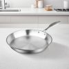 SOGA 28cm Stainless Steel Fry Pan â€“ Top Grade, Induction Compatible Frying Pan Skillet