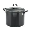 12 Qt Style Gray NS Covered Stock Pot