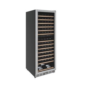 24in Wide Dual Zone Wine Refrigerator Cooler-154 Bottle Capacity