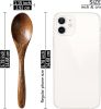 7 PCS Small Wooden Spoons, 5.8 Inch Honey Spoons for Tea, Padauk Wooden Honey Teaspoon for Coffee, Little Tiny Wood Spoons