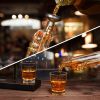 Whiskey Decanter Set with 2 Tumblers â€“ Top Gift Choice for Men (Dad, Husband) on Christmas, Birthday, Housewarming & Anniversary