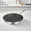 SOGA 24cm Stainless Steel Fry Pan â€“ Durable Non-Stick Induction Compatible Frying Pan Skillet for Everyday Home Cooking and Professional Kitchen Use
