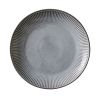 12-Piece Stoneware Dinnerware Set Grey