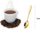 Demitasse Espresso Spoons, Coffee Spoon, Stainless Steel Small Spoons for Dessert, Tea,Set of 6 (gold)