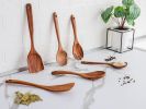 Six-piece wooden cooking spoon set â€“ heat-resistant