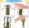 12 Pcs Stainless Steel Champagne Stopper Bulk Reusable Bottle Sealer Wine Corker