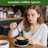 Wooden Spoons for Eating, 6PCS Small Wooden Soup Spoons for Honey Coffee Stirring Tea Jam Bath Salts, 6 Inches