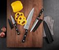 Kitchen Knife 3-Pcs Knife Set With Sheath stainless