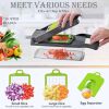 Pro-Series 16-in-1 Vegetable Chopper, Dewpeton Mandoline Slicer, Veggie Chopper, Food Chopper with Container