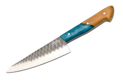 Turquoise | Chef Knife | High CarbonSteel Blade | Faneema Cutlery (size: 6" Chef Knife)
