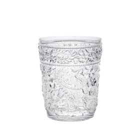 Paisley Acrylic Glasses Drinking Set of 4 DOF (13oz), Plastic Drinking Glasses, BPA Free Cocktail Glasses, Drinkware Set, Drinking Water Glasses (Color: as pic)