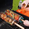 BBQ Cage Stainless Steel Rolling Grilling Basket for Use Outdoor